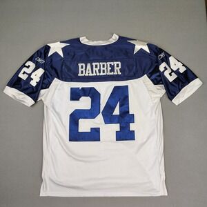 Dallas Cowboys Marion Barber Jersey Men 54 2XL White Throwback Reebok Stitched